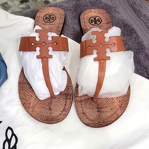 Tory Burch brown snakeskin bottom... NEW 7.5